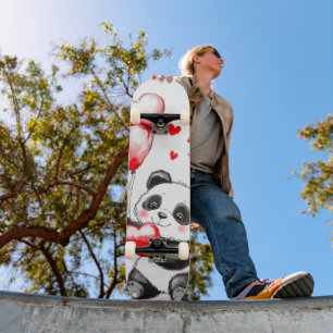 Ballon Panda Liefde in de lucht Skateboard