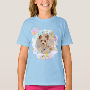 Ballon Pet Dog Blauw T-shirt