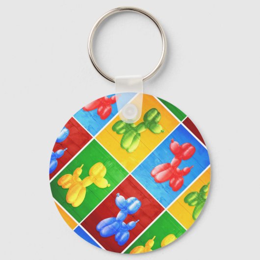 Ballon Poodle Sleutelhanger (Voorkant)