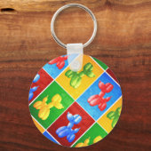 Ballon Poodle Sleutelhanger (Voorkant)