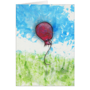 Ballon rouge heureux