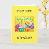 BALLON SPÉCIAL SOUHAITE SUR LA CARTE D'ANNIVERSAIR (Fleur jaune)