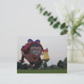 Ballon speciale meisjeswindmolen briefkaart (Staand voorkant)