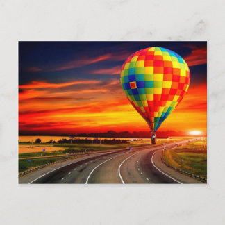 Ballon Sunset Briefkaart