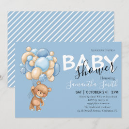 Ballon Teddy Bear Blue Baby Shower-uitvindingen Aankondiging