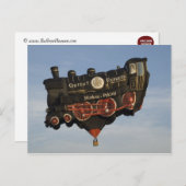 Ballon Train Briefkaart (Voorkant / Achterkant)