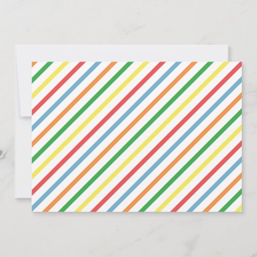 Ballon Verjaardag uitnodiging voor Classic Party (Achterkant)