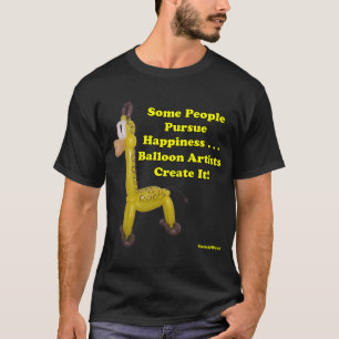 Ballonartiesten Creëer Happiness ballonballon Gir T-shirt