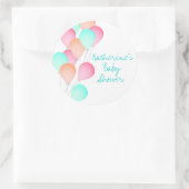 BallonBaby shower Ronde Sticker (Tas)