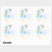BallonBaby shower Ronde Sticker (Vel)
