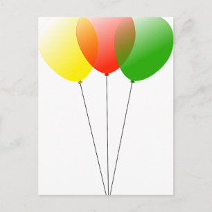 Ballonballonnen op maat gepersonaliseerde Jubilea Briefkaart