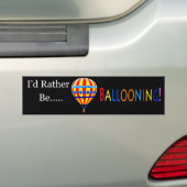 Ballonbumpersticker Bumpersticker (Op auto)