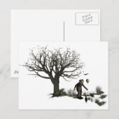 Ballonclown Old Tree & Black Birds Original Briefkaart (Voorkant / Achterkant)