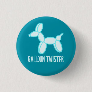 Ballondraster (Light Blue)-Button Ronde Button 3,2 Cm
