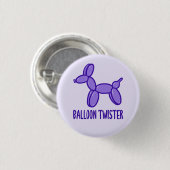 Ballondraster (Paars) Pin Button (Voorkant /achterkant)