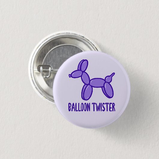 Ballondraster (Paars) Pin Button (Voorkant /achterkant)