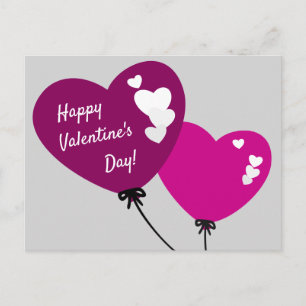 Ballonhart Happy Valentijnsdag Voucher Kaart