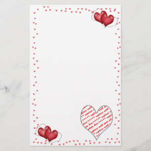 Ballonharten met foto-Lijst Briefpapier