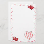 Ballonharten met foto-Lijst Briefpapier (Voorkant / Achterkant)