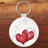 Ballonharten met weinig hart sleutelhanger (Voorkant)
