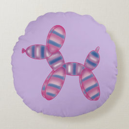 Ballonhond biseksuele vlag kleuren rond kussen