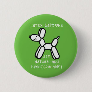 Ballonhond: Latex-ballonnen zijn natuurlijke Butto Ronde Button 5,7 Cm