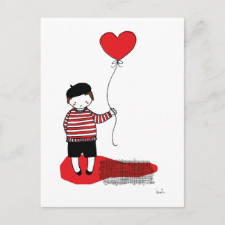 Ballonjunge Briefkaart