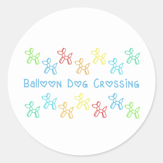 Ballonkruising Stickers (op wit) (Voorkant)