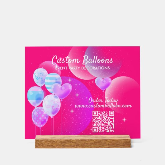 Ballonkunst decor qr code (Voorkant)