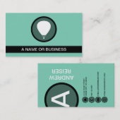 ballonmod groene bubbel visitekaartje (Voorkant / Achterkant)