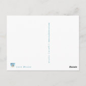 Ballonmuis en pinguïn #2 briefkaart (Achterkant)