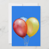 Ballonnen Adoptie Feest Nieuwe Zoon Uitnodiging (Achterkant)