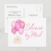 Ballonnen Baby shower per post lange afstand Briefkaart (Voorkant / Achterkant)