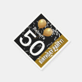 Ballonnen Confetti 50ste verjaardag of ELK JAAR A1 Servetten (Hoek)