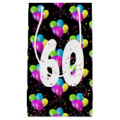 Ballonnen en confetti zakje voor 60ste verjaardag (Voorkant)
