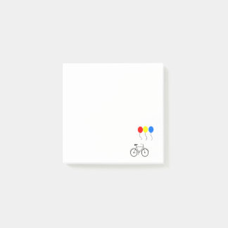 Ballonnen en fiets post-it® notes
