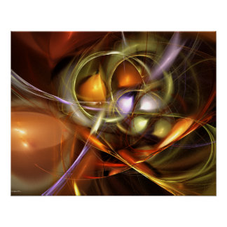 Ballonnen en Lint Abstract Perfect Poster