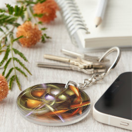 Ballonnen en Lint Abstract Sleutelhanger