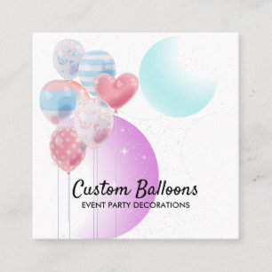 Ballonnen Evenement Feest Decoratie Organisatie Vierkante Visitekaartje