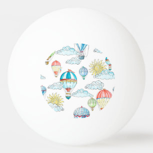  ballonnen: grillige Waterverf naadloos. Pingpongballen