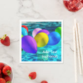 Ballonnen in het zwembad Papieren servetten (Insitu)
