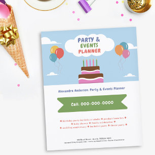 Ballonnen - Kleurrijke Feest & Evenementen Planner Flyer