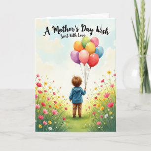 Ballonnen Moederdag Cadeaubon Kaart