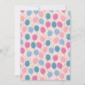 Ballonnen onthullen geslacht kaart (Achterkant)