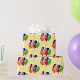 Ballonnen Ontwerp Elke Kleur Achtergrond Cadeaupapier
