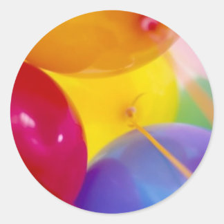 ballonnen ronde sticker