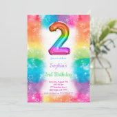 Ballonnen Uitnodigingen (Staand voorkant)