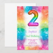 Ballonnen Uitnodigingen (Voorkant / Achterkant)