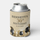 Ballonnen Zwart Goud Blikjeskoeler (Blikje Voorkant)