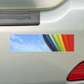 Ballonregenboog in de lucht bumpersticker (Op auto)